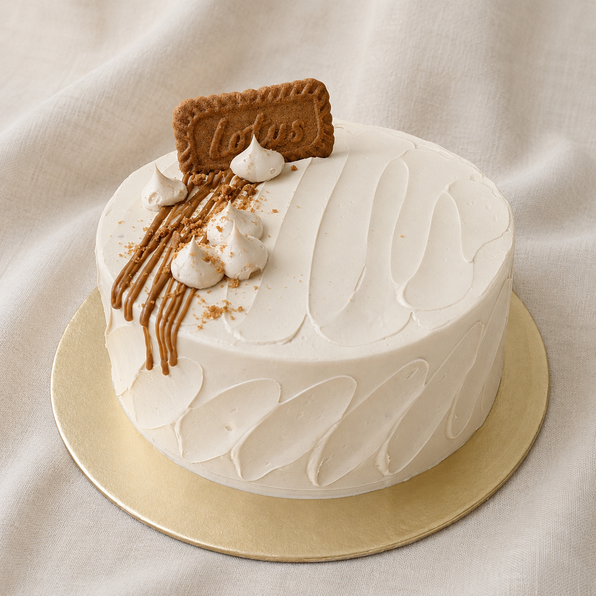 Vegan Speculoos Biscoff Vanilla Cake