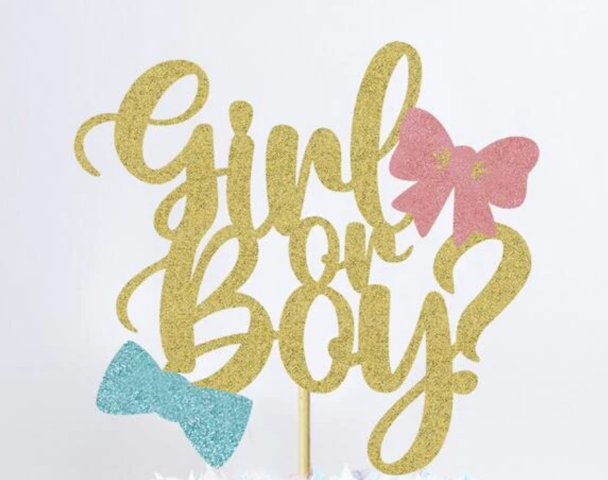 Gender Reveal Cake 2