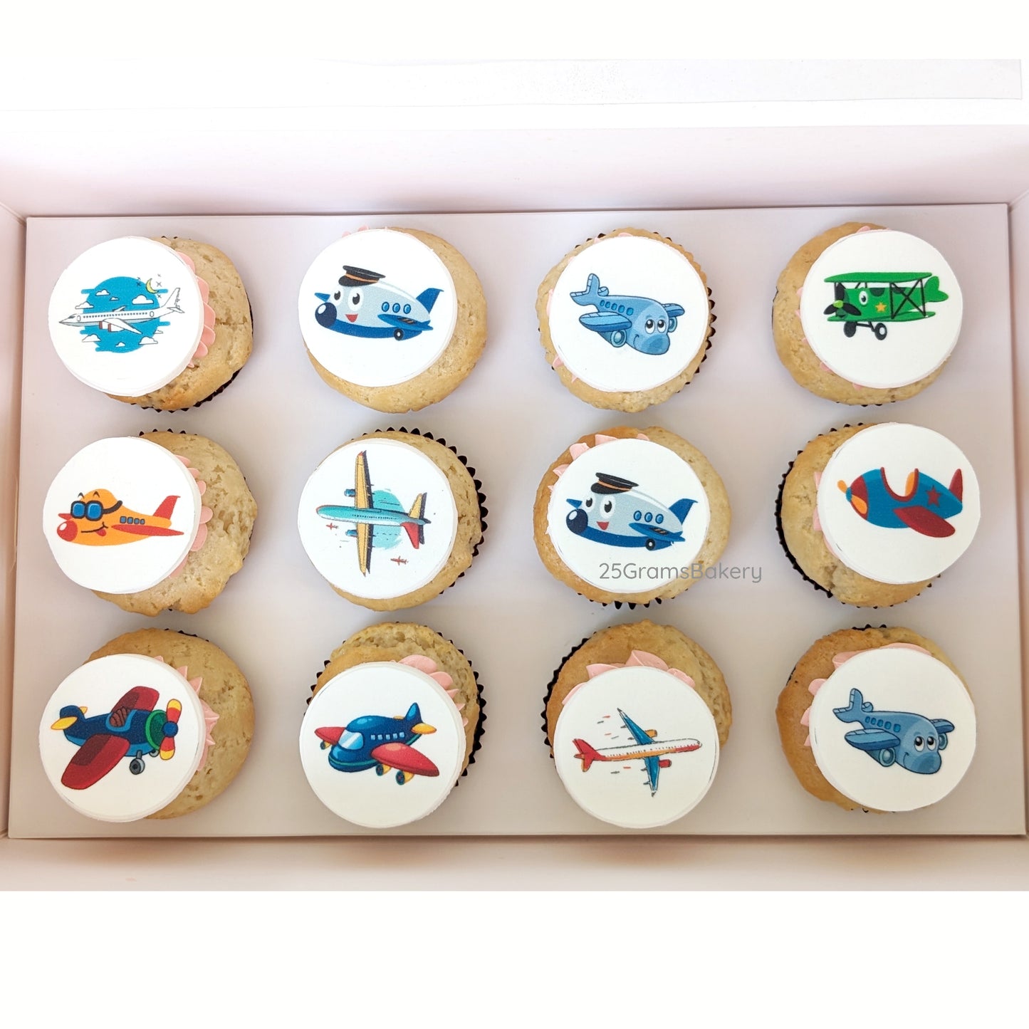 Printed Image Mini Cupcakes : Customized