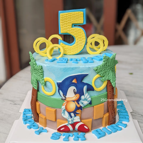 Sonic the Hedgehog Cake *GF/V Avail*