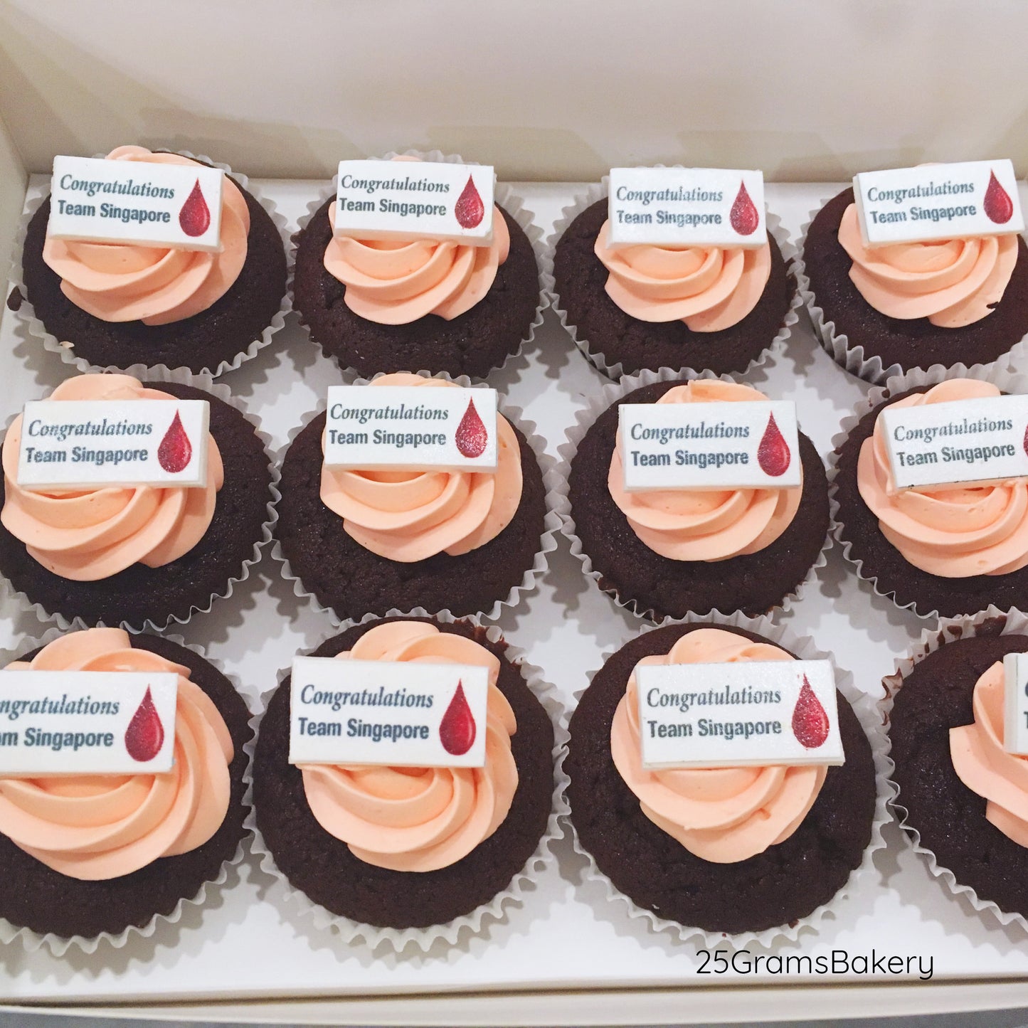 Logo Print Cupcakes
