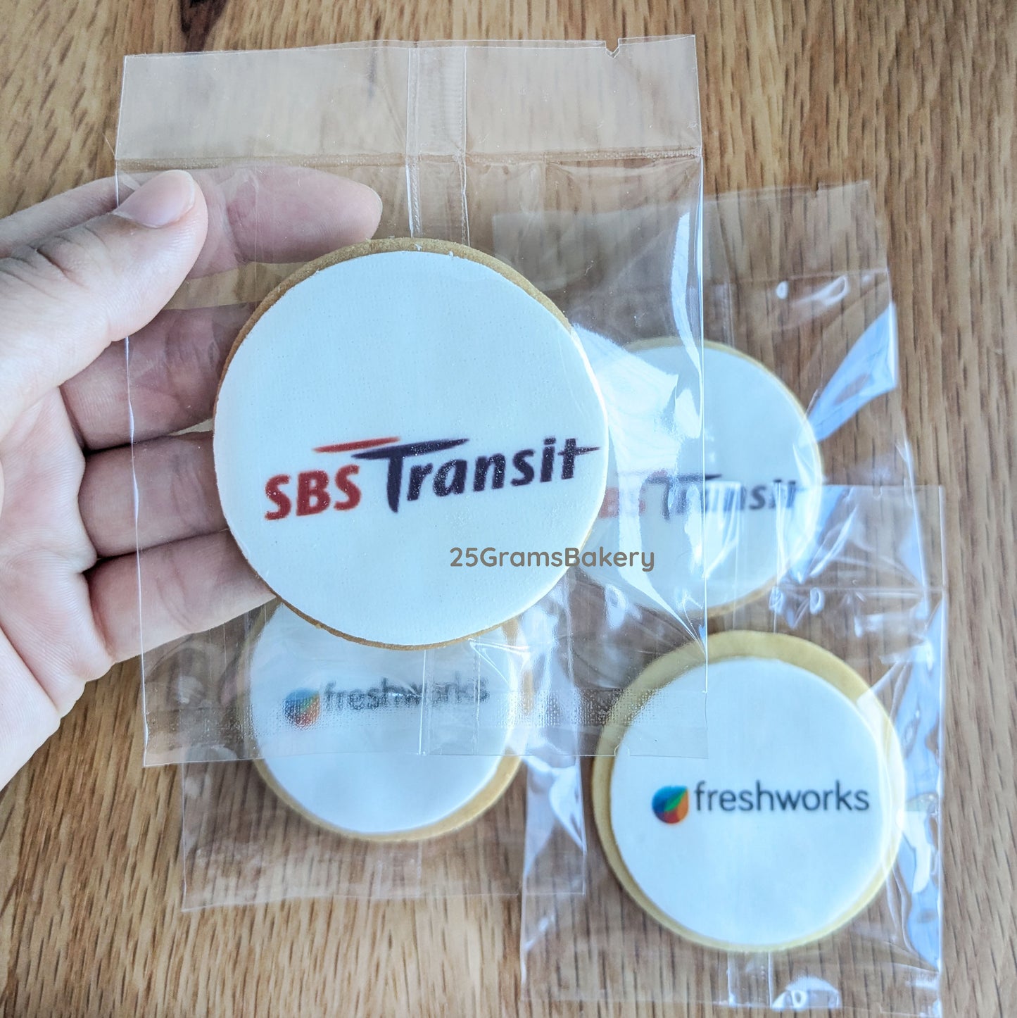 Custom Logo Print / Fondant Message Cookies