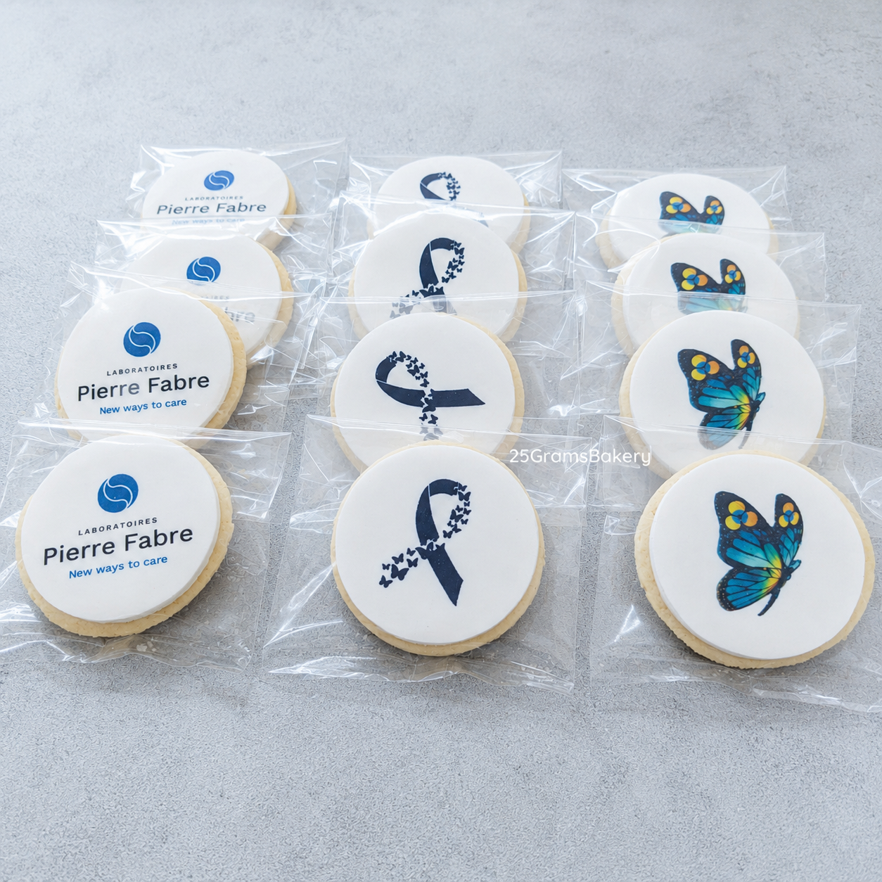 Custom Logo Print / Fondant Message Cookies