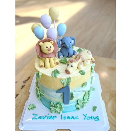 Animal 3D Fondant Cake *GF/V Avail*