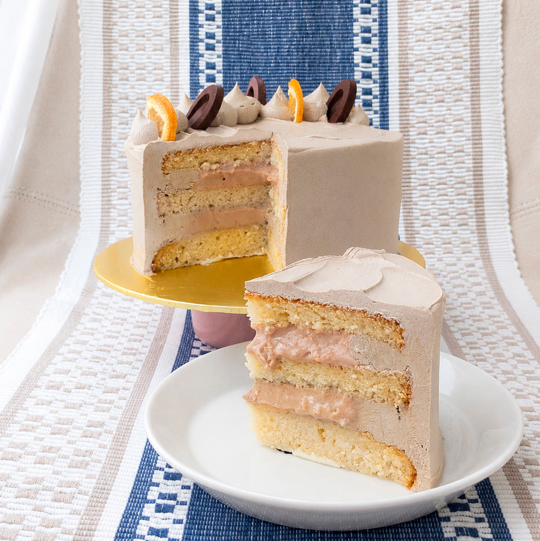 Japanese Hojicha Milo Cake