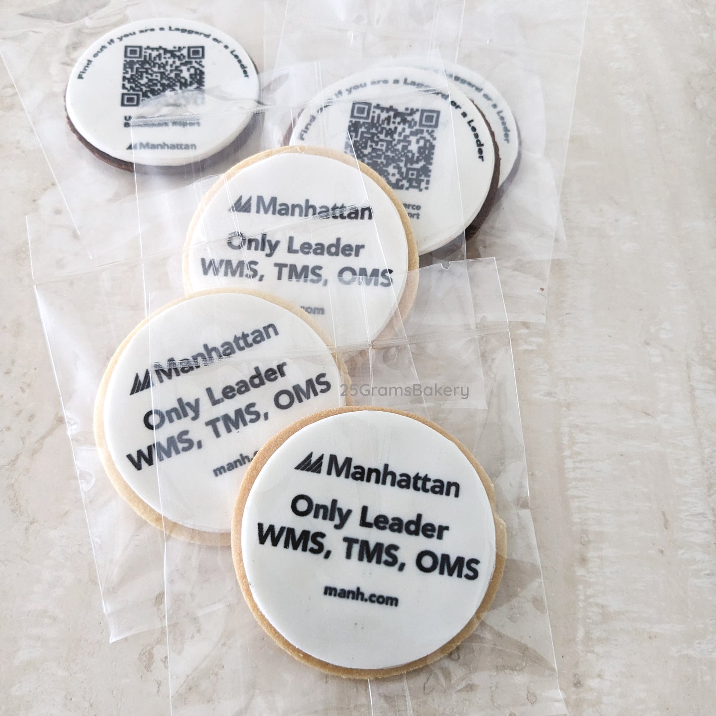 Custom Logo Print / Fondant Message Cookies