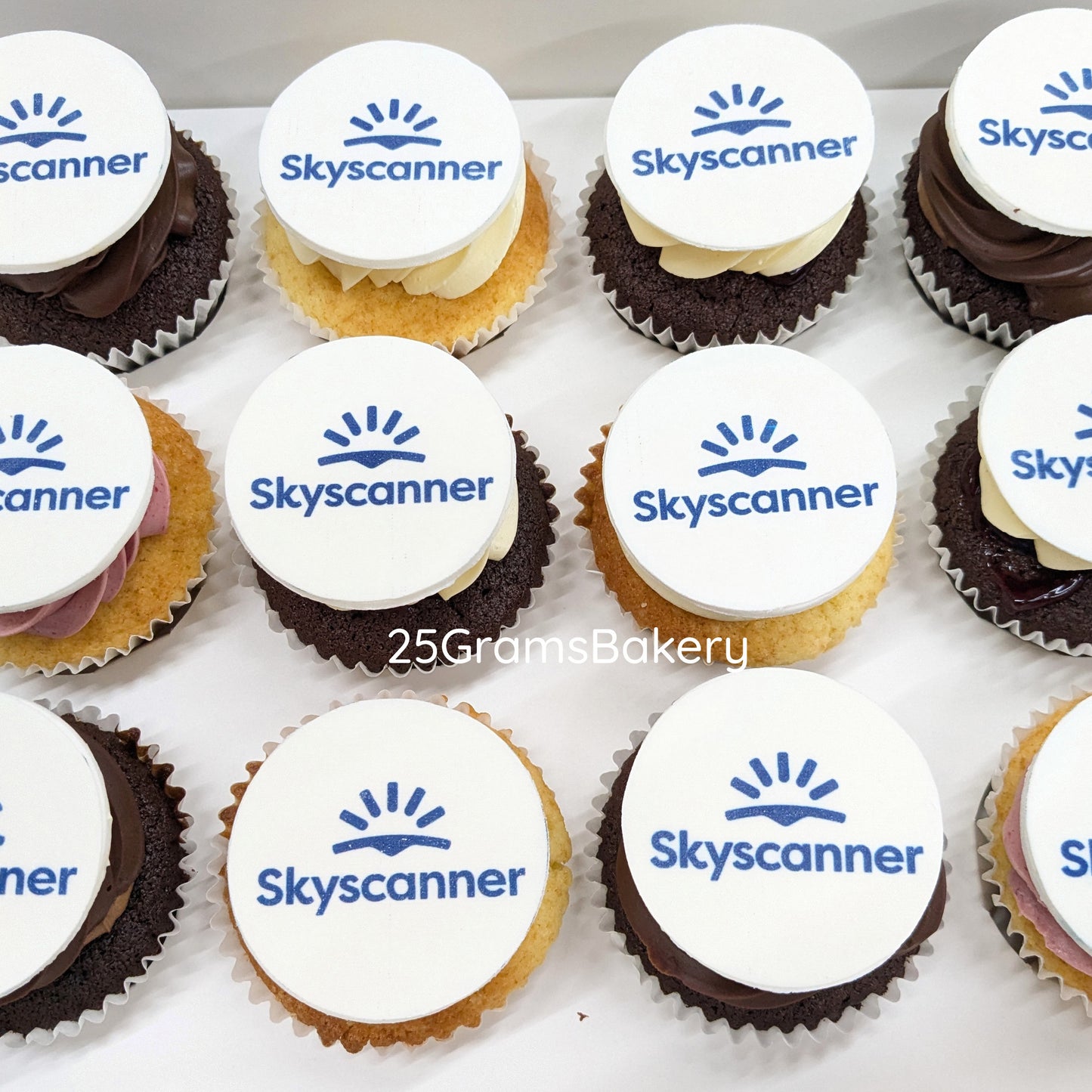 Logo Print Cupcakes