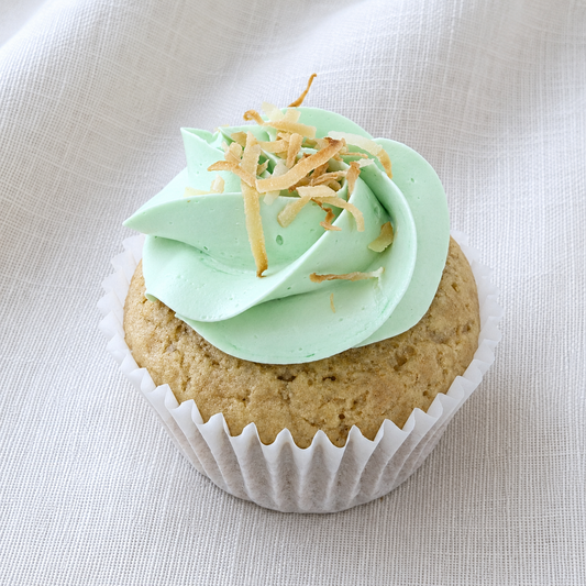 Vegan Pandan Coconut Cupcake