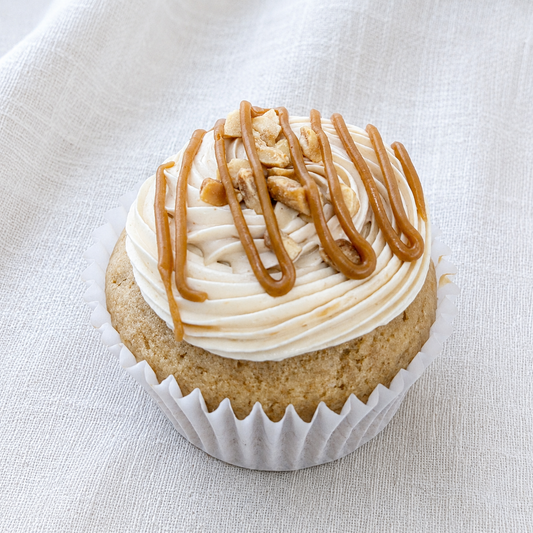 Vegan Banana Peanut Butter Cupcake * nuts*