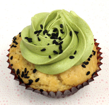 Vegan Vanilla Matcha Cupcake