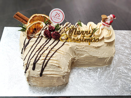 Salted Caramel, Raspberry Chocolate Log Cake (Regular)