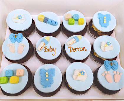 Cupcakes for baby shop shower boy