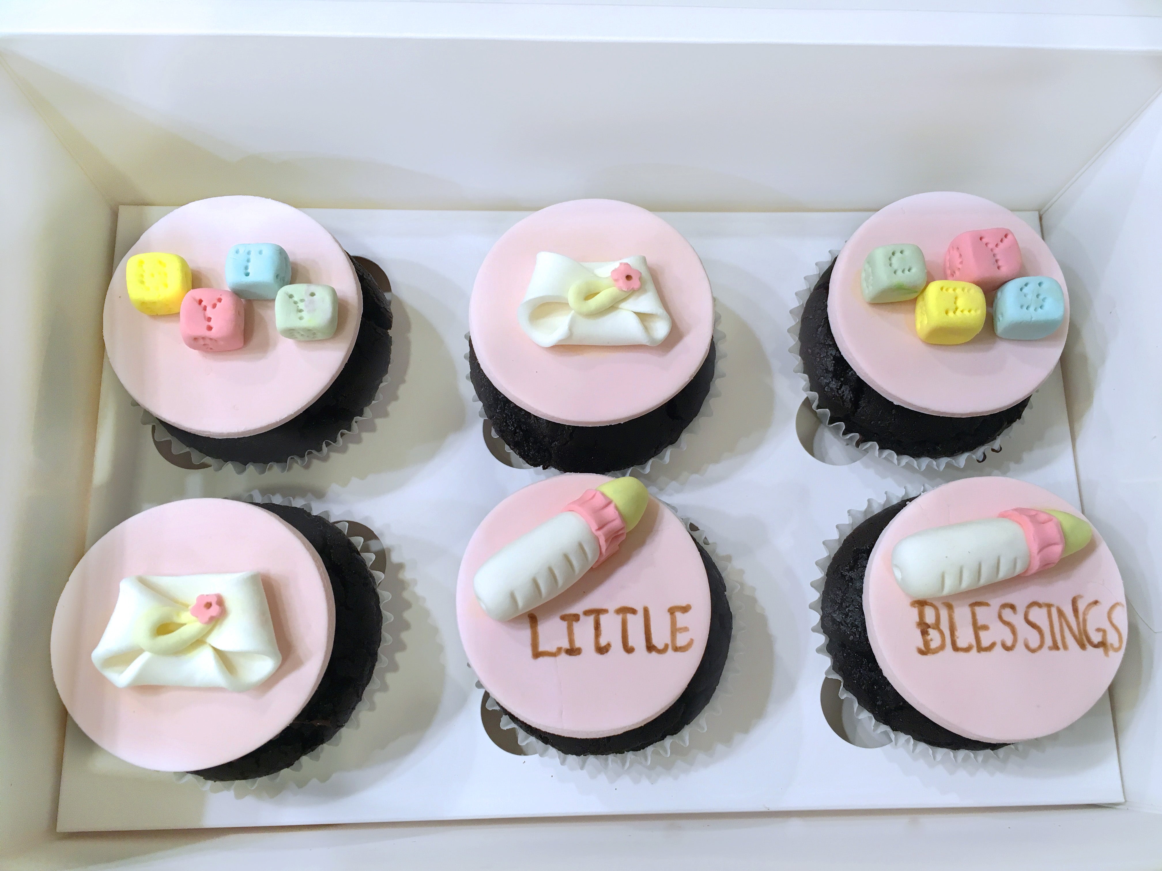 Baby Girl Shower Cupcakes