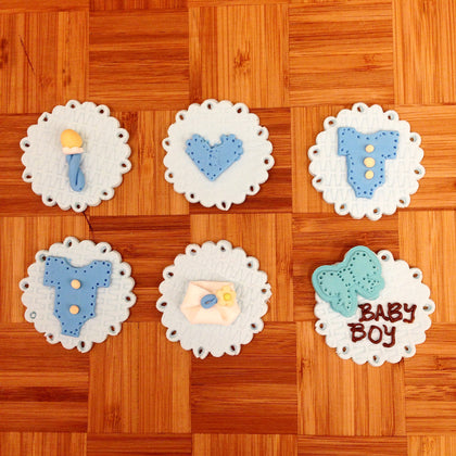 Baby Boy Shower Cupcakes