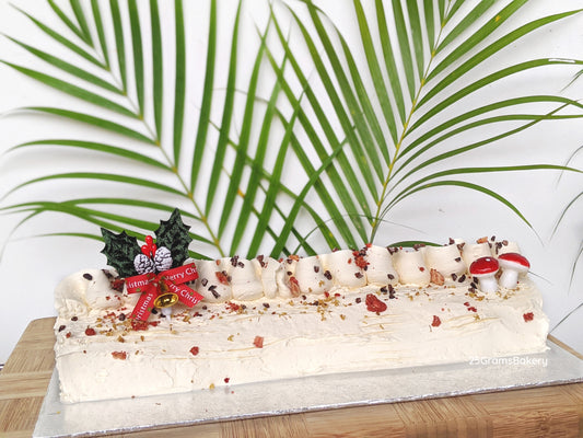 Heavenly Harmony: Vegan Chocolate Banana & Maple Log Cake *Egg & Dairy Free*