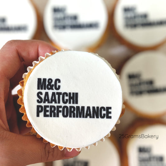 Logo Print Cupcakes
