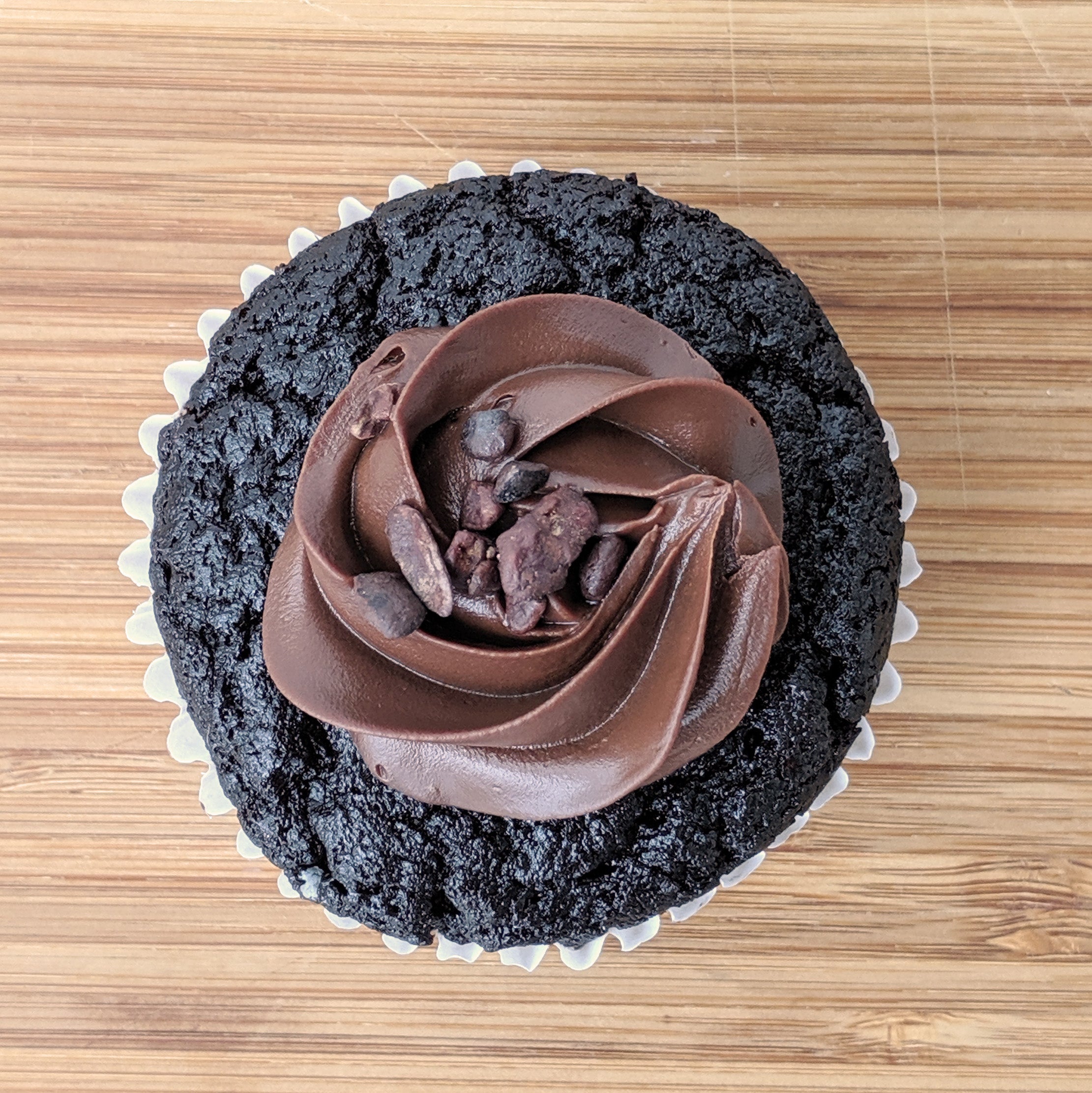 Gluten Free + Vegan Chocolate Cupcake