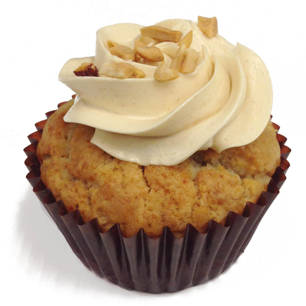 Vegan Banana Peanut Butter Cupcake