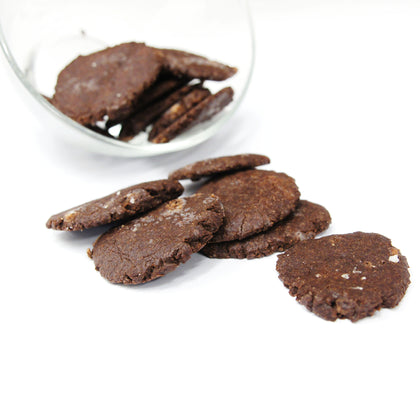 Vegan + Gluten Free Sea Salt Double Choc Cookies