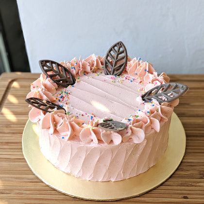 Strawberry Vanilla Vegan Cake *Popular*