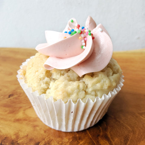 Vegan Strawberry Vanilla Cupcake